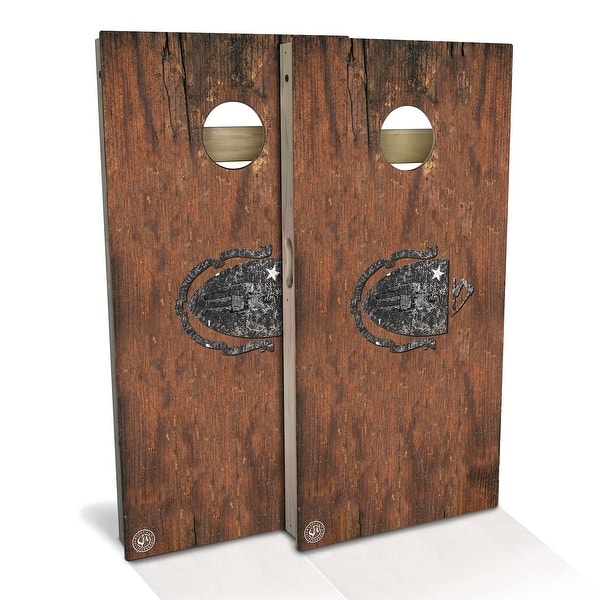 slide 2 of 9, Massachusetts Vintage Outdoor Cornhole Board Set