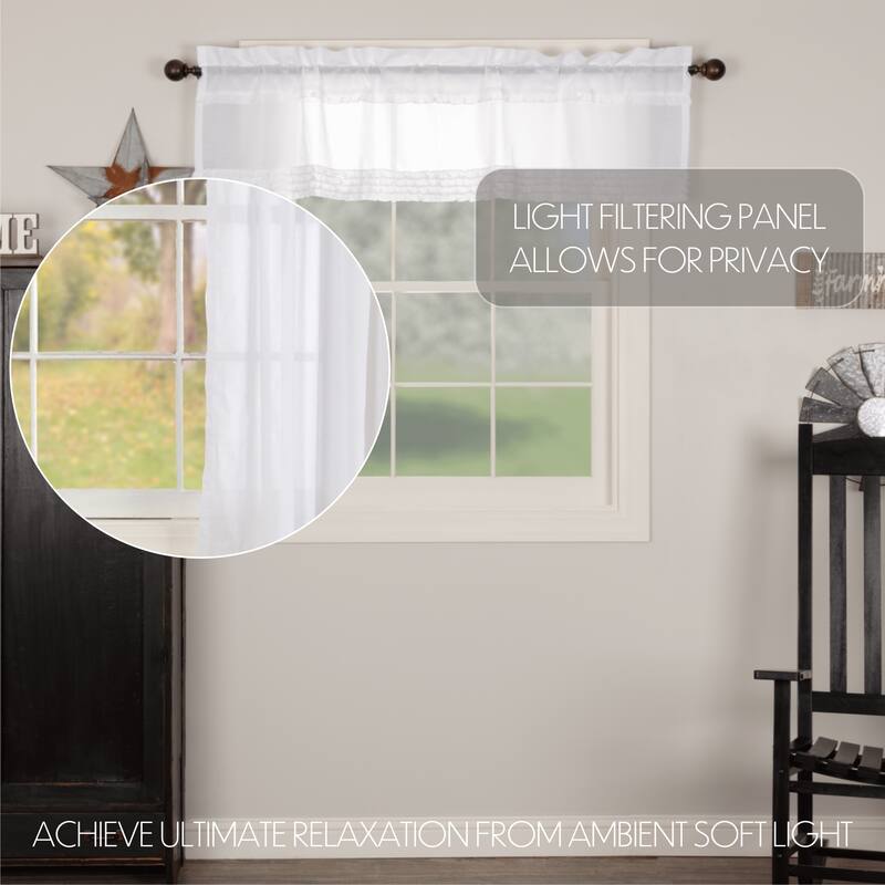 Bingham Star Valance Applique Star 16x72 - Valance 16x72