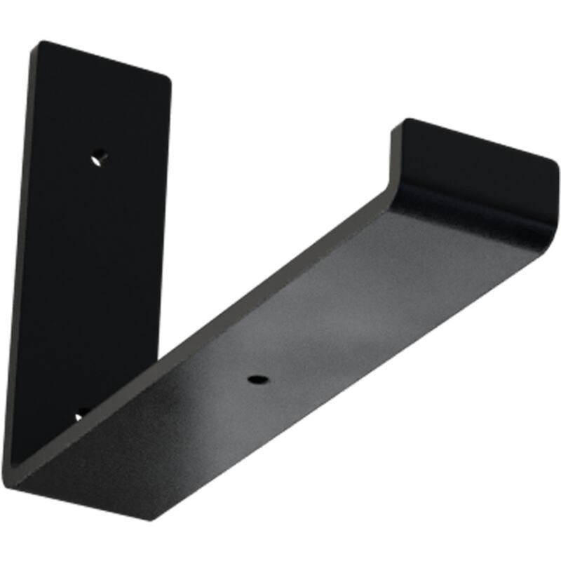 Steel Hanging Shelf Bracket - 2"W x 10"D x 6 1/2"H - Powder Coated Black