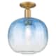 Option Brushed Brass / Sapphire Blue Shade