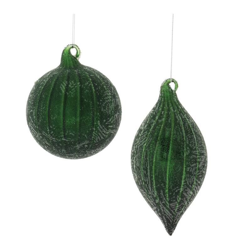 Beaded Glass Ornament (Set of 6) - N/A