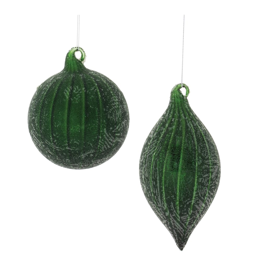 Beaded Glass Ornament (Set of 6) - N/A