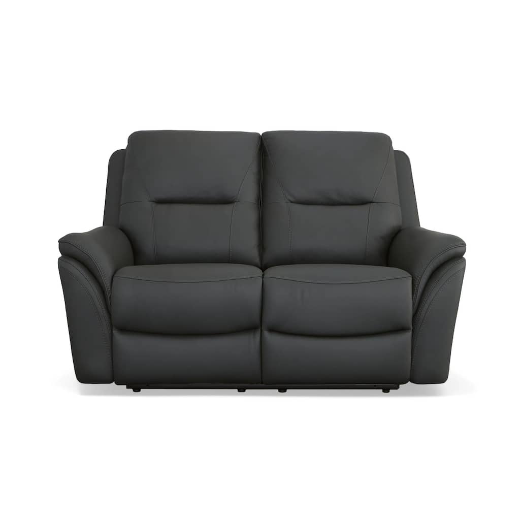 Fallon 63" Top-Grain Leather Power Reclining Loveseat with Power Headrests by Flexsteel