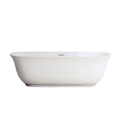 Miseno 255067-BAT Orion 67" Free Standing Acrylic Soaking Tub with