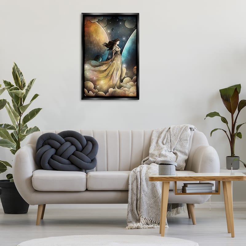 Stupell Heir of Heaven Portrait Framed Floater Canvas Wall Art Design By Mandie Manzano
