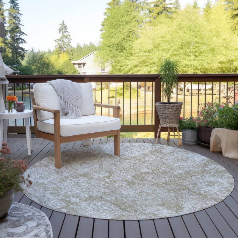 Machine Washable Indoor/ Outdoor Chantille Vintage Persian Rug
