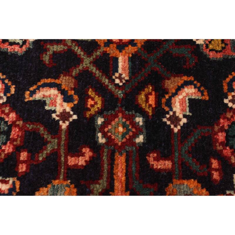ECARPETGALLERY Hand-knotted Andelz Dark Navy Wool Rug - 2'5 x 8'11