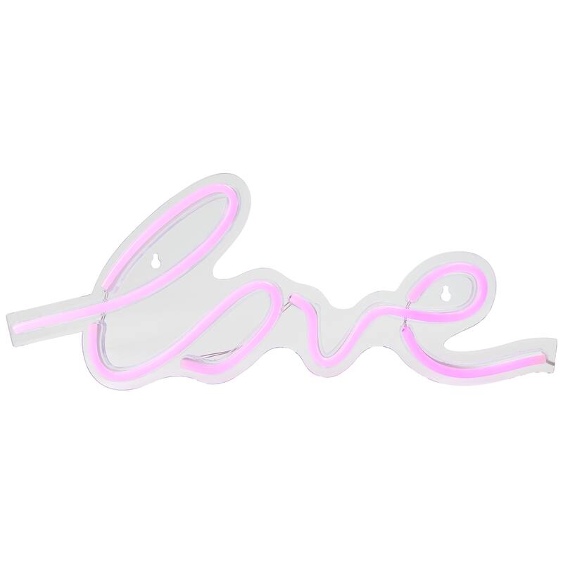 LED Love Neon Lighted Wall Sign - 18" - Pink