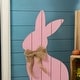preview thumbnail 18 of 50, Glitzhome Easter Wooden Bunny Porch Decor Standing Rabbit Sign Decoration