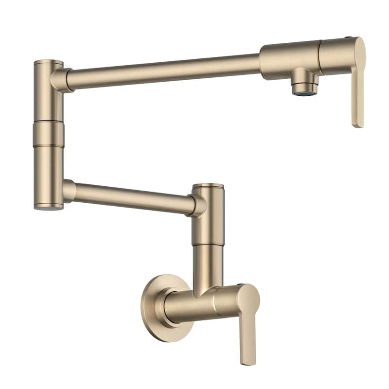 KRAUS Oletto Wall Mount Pot Filler Kitchen Faucet with Retractable Arm
