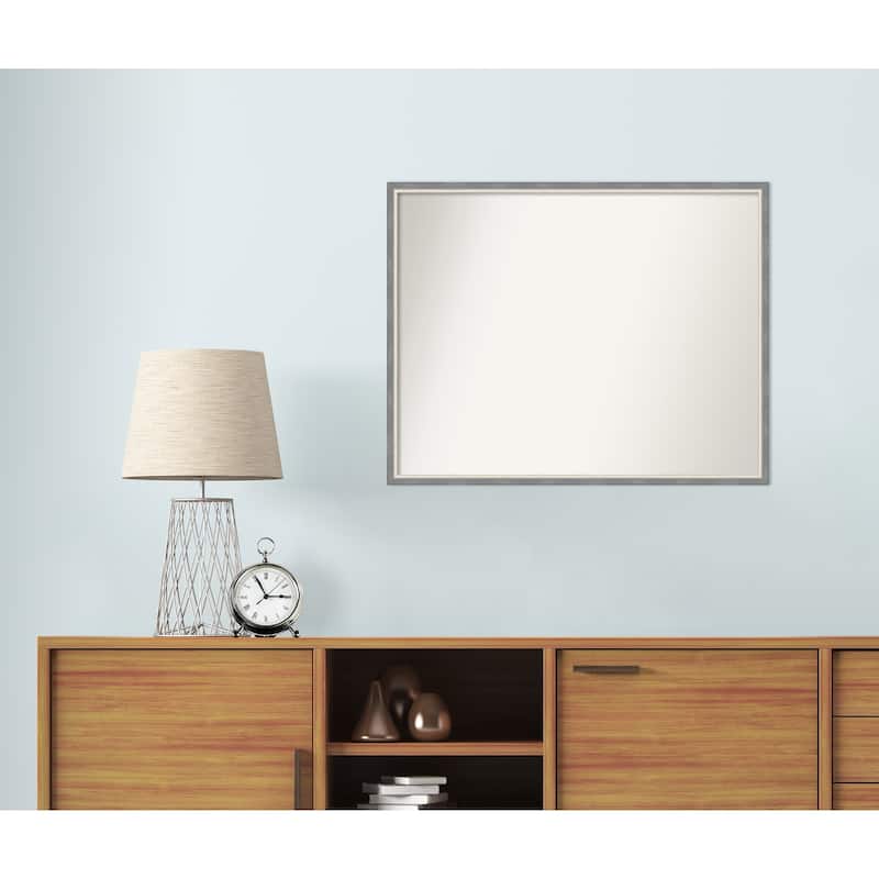 Theo Narrow Non-Beveled Wood Framed Wall Mirror