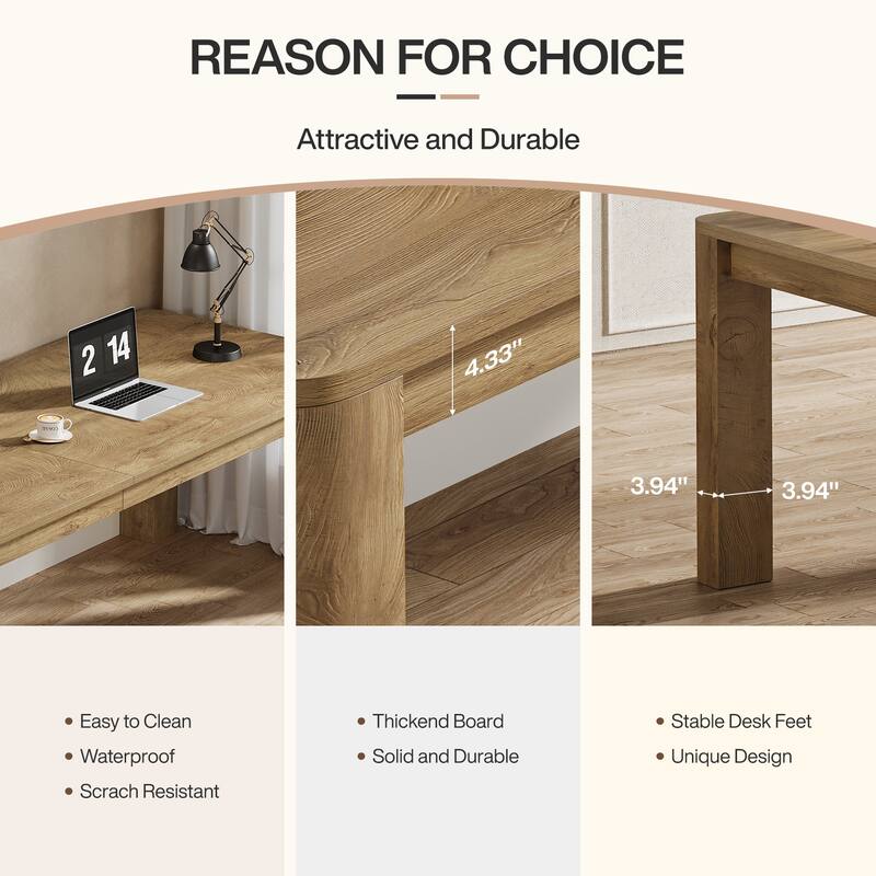 79 Inch Extra Long Desk, Two Person Computer Desk for Home Office