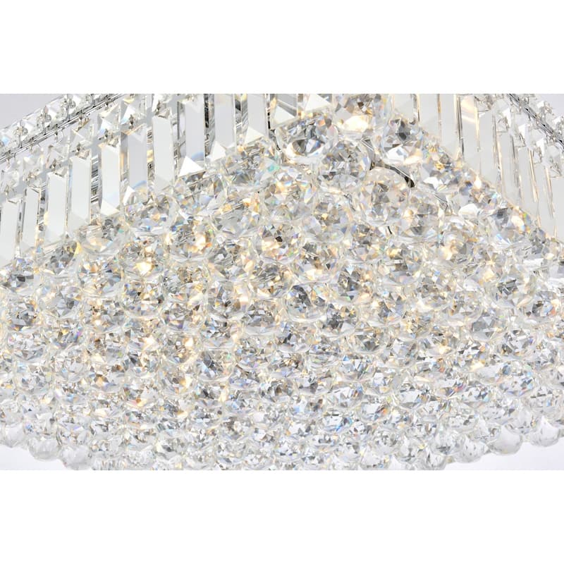 Somette Lausanne 9-light 24-inch Flush-Mount Chandelier - 24 Inch