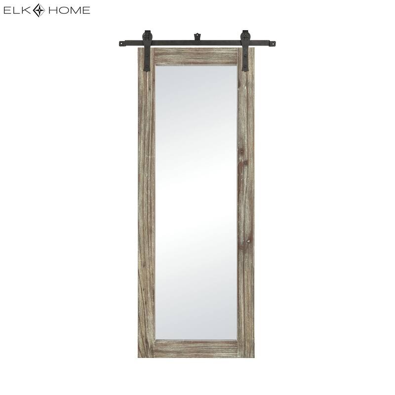 Elk Home Los Olivos Graywash Wood 34 Inch Wide Mirror