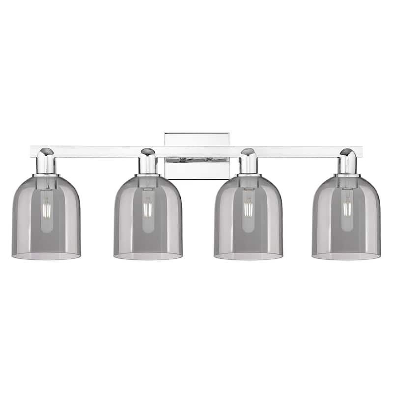 Innovations Lighting 716-4W-12-33 Bella Vanity Bella 4 Light 33" Wide - Polished Chrome / Light Smoke