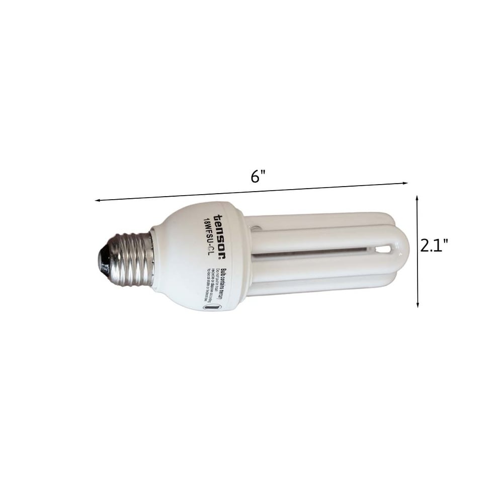 18 Watt Full Spectrum CFL Replacement Bulb (Standard base) by VisionMax -  White - Bed Bath \u0026 Beyond - 39486857, image size:1000x1000
