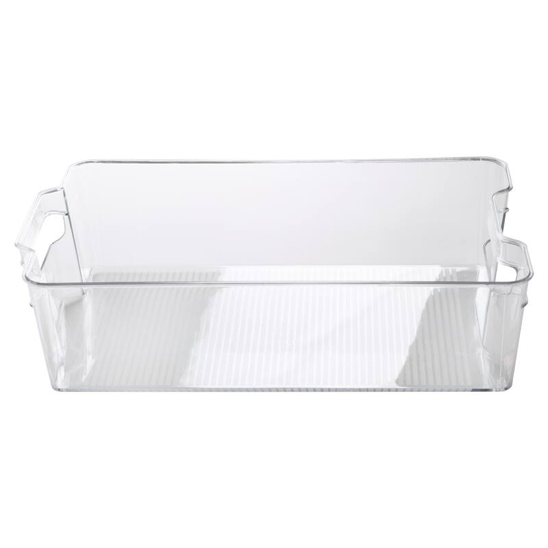 Kitchen Details Clear Plastic Extra-large Refrigerator Shelf Organizer - 14.6" x 8.3" x 3.9"