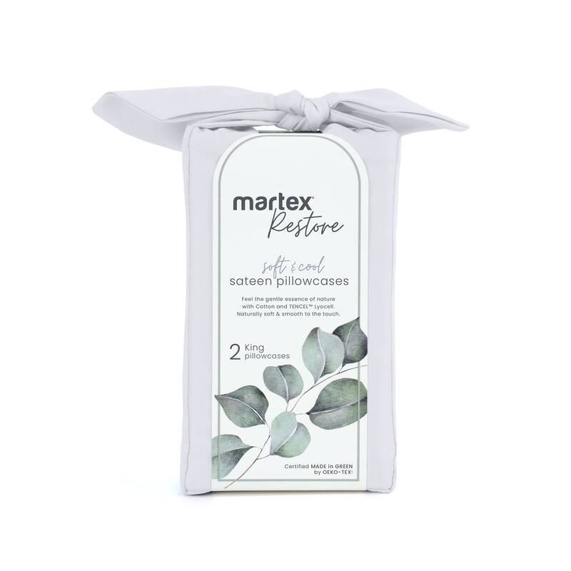 Martex Restore 300 Thread Count Pillowcases
