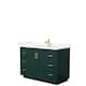 Option Green, Gold Trim, Giotto Quartz Top