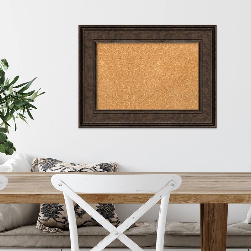 Ridge Framed Cork Bulletin Memo Board