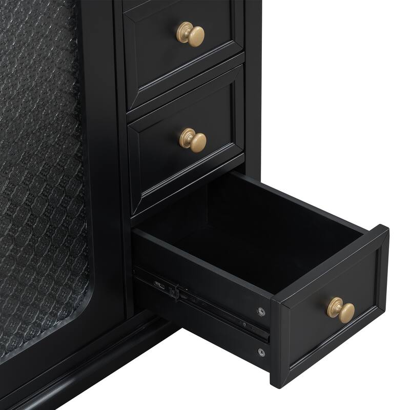 Bathroom Vanity With Glass Door