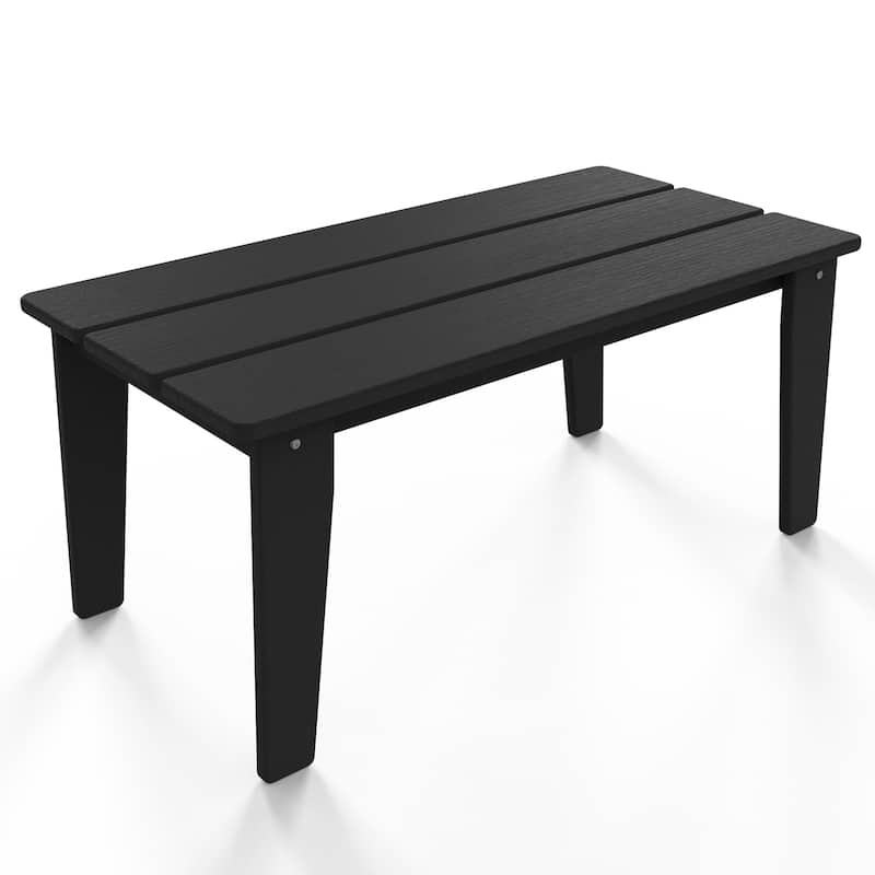 Polydun All Weather Plastic Outdoor Coffee Table - Rectangle