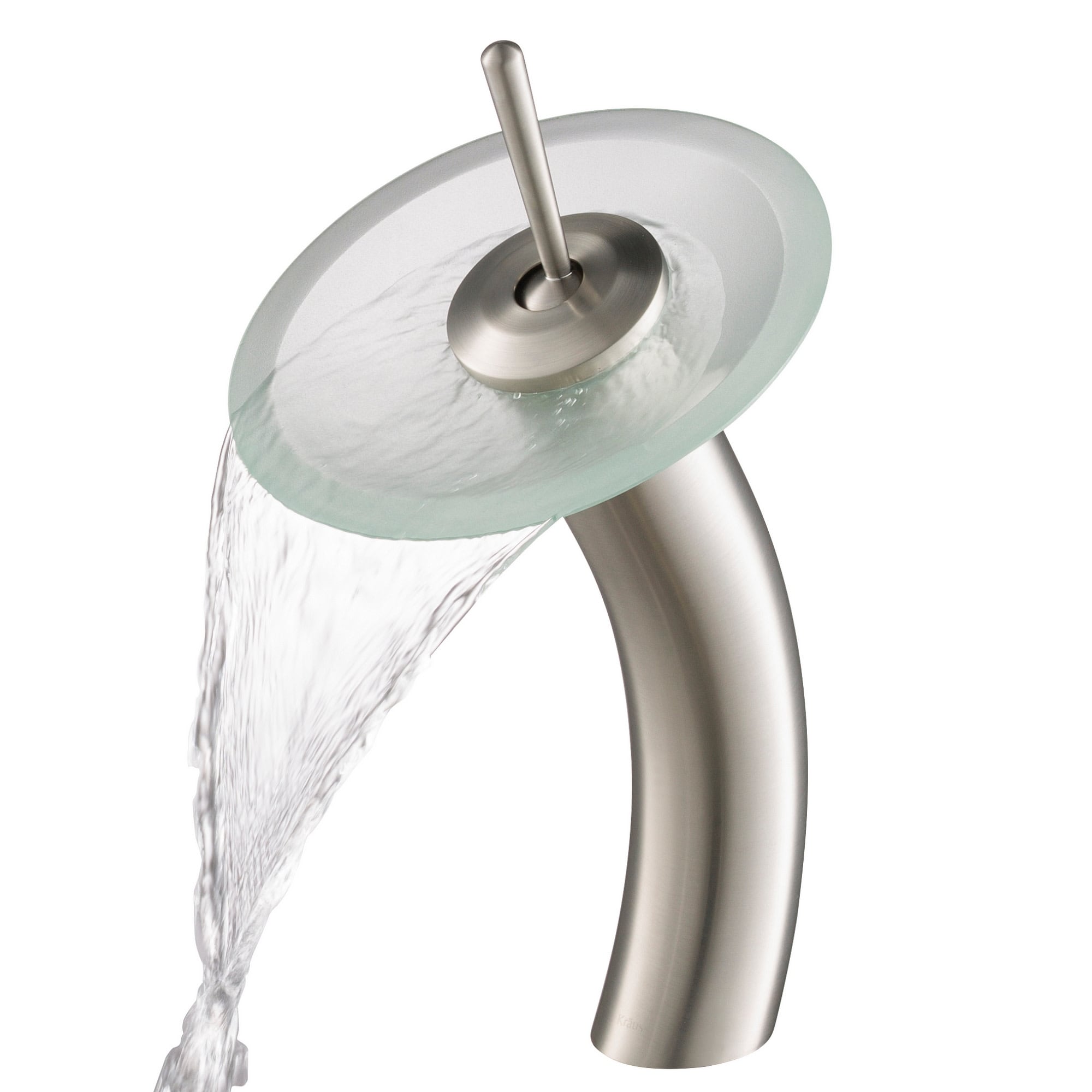 Kraus Waterfall Single Hole Vessel Bathroom Faucet