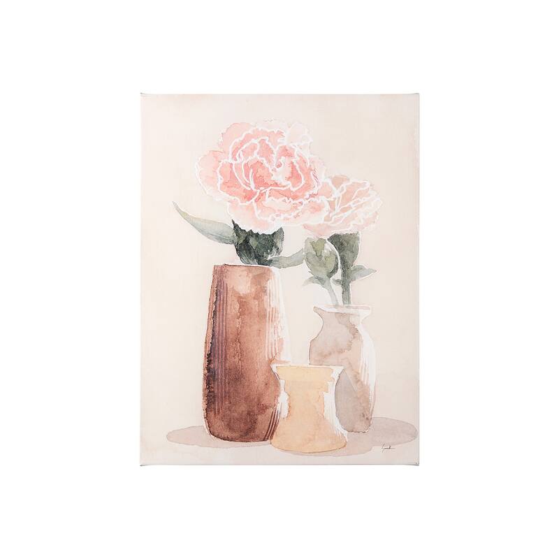 Boho Flowers I (24 x 32) Canvas Art Print - Small