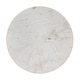 preview thumbnail 4 of 3, Georgia 22 in. W Round Wood and Marble Ribbed Side Table