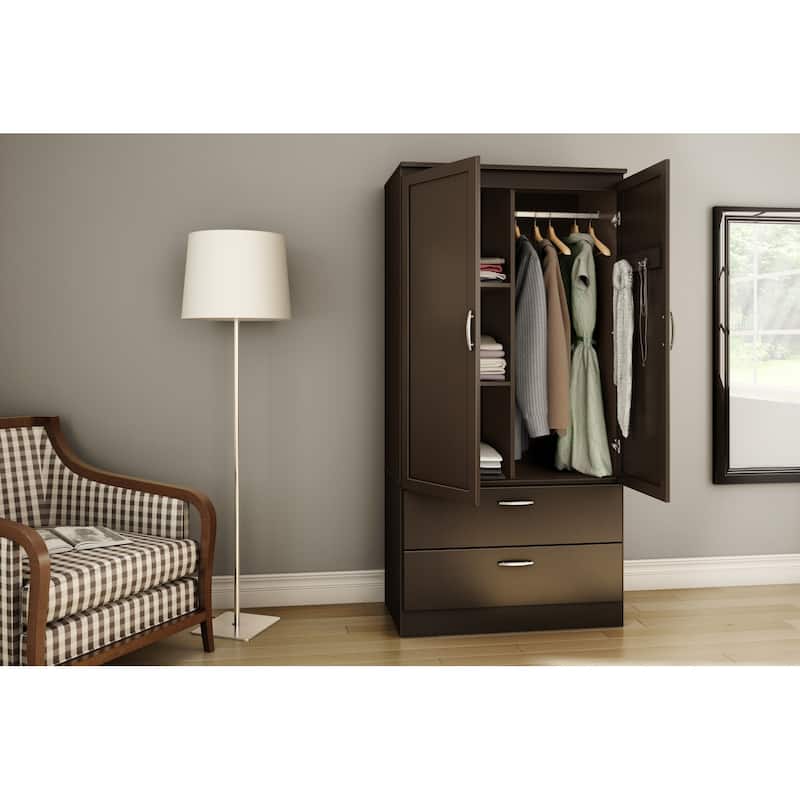 South Shore Acapella 2-door Wardrobe Armoire