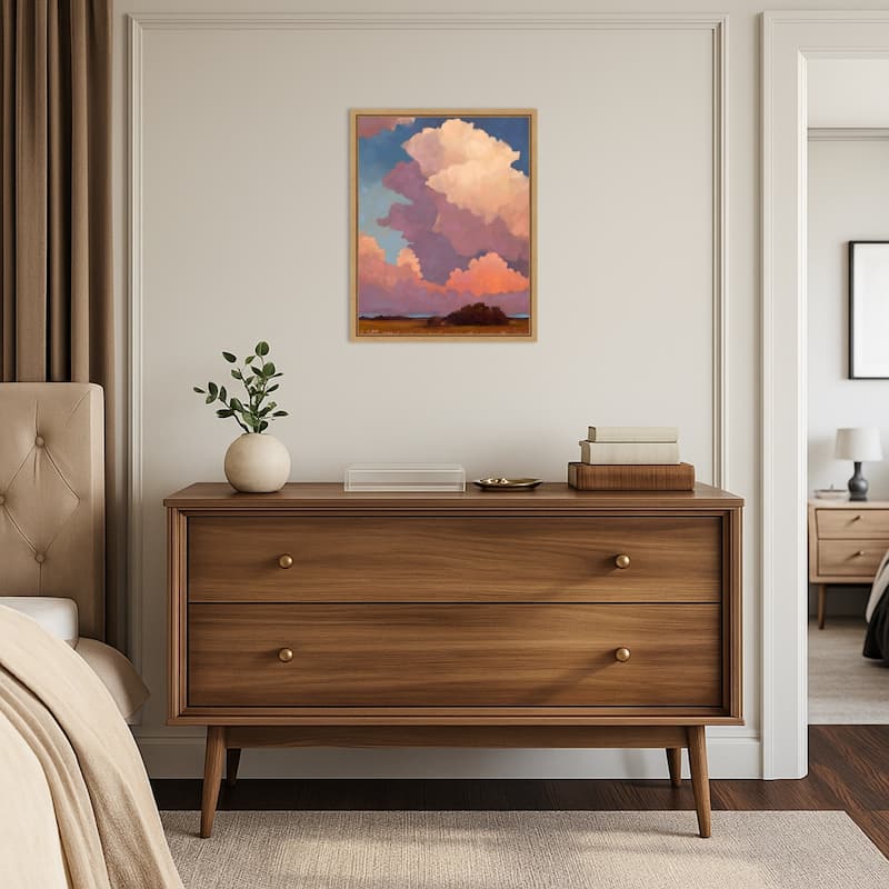 Landscape Light in the Clouds by Mary Sparrow Framed Canvas Wall Art Print