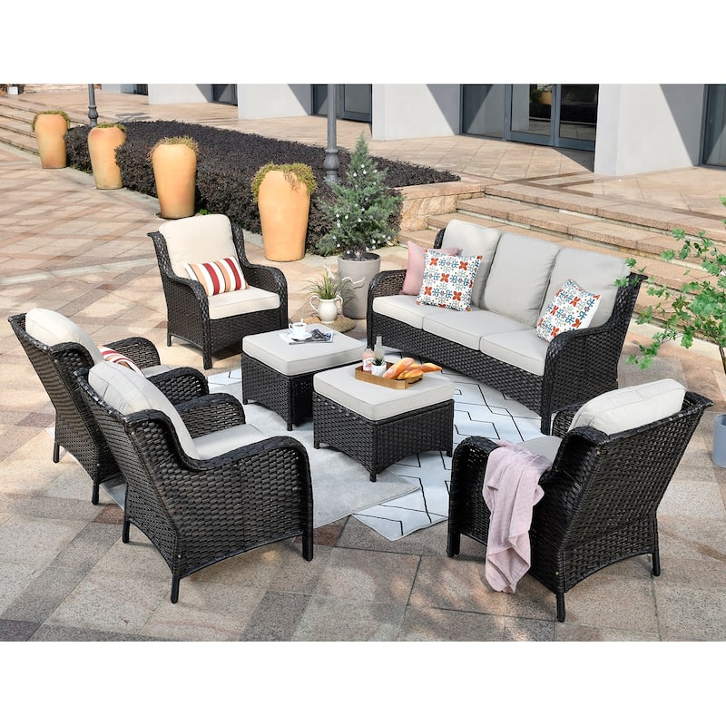 OVIOS 7-piece Patio Conversation Furniture Set