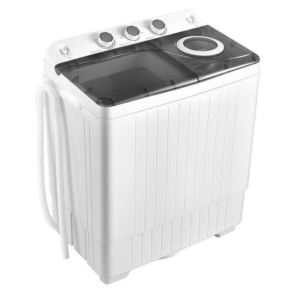 Costway 17.6 lb portable mini compact twin tub washing machine washer spin dryer deals