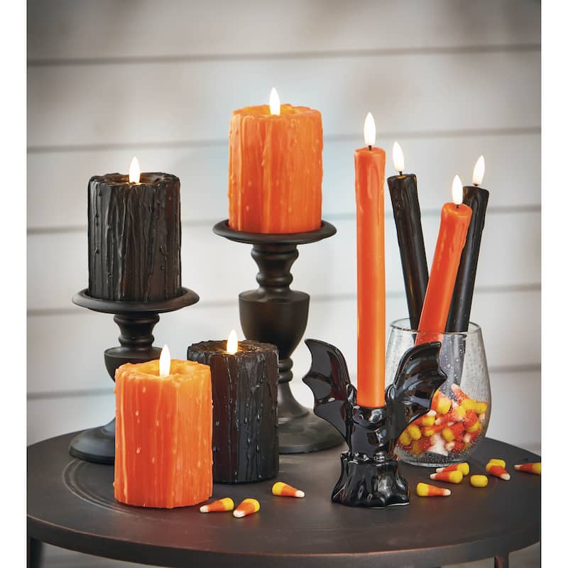 Color Studio 12" Orange Taper Candles - Paraffin Wax, 8 Hour Burn Time, Perfect for Everyday Use