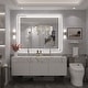 preview thumbnail 101 of 161, Large LED Bathroom mirror Tempered Glass Dimmable Anti-Fog Vanity Mirror