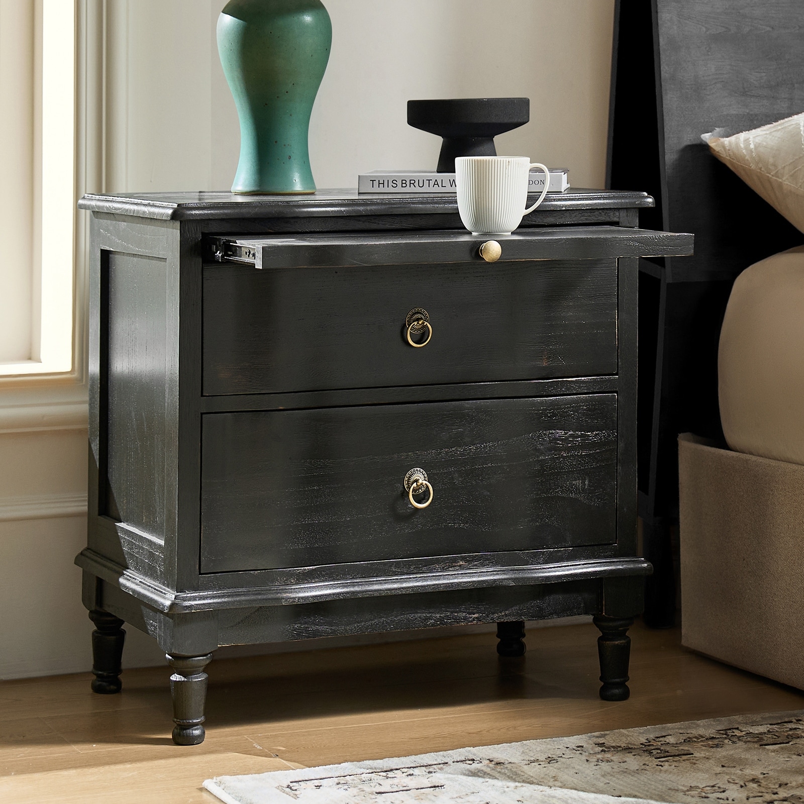Lincoln Nightstand with Concealed Compartment