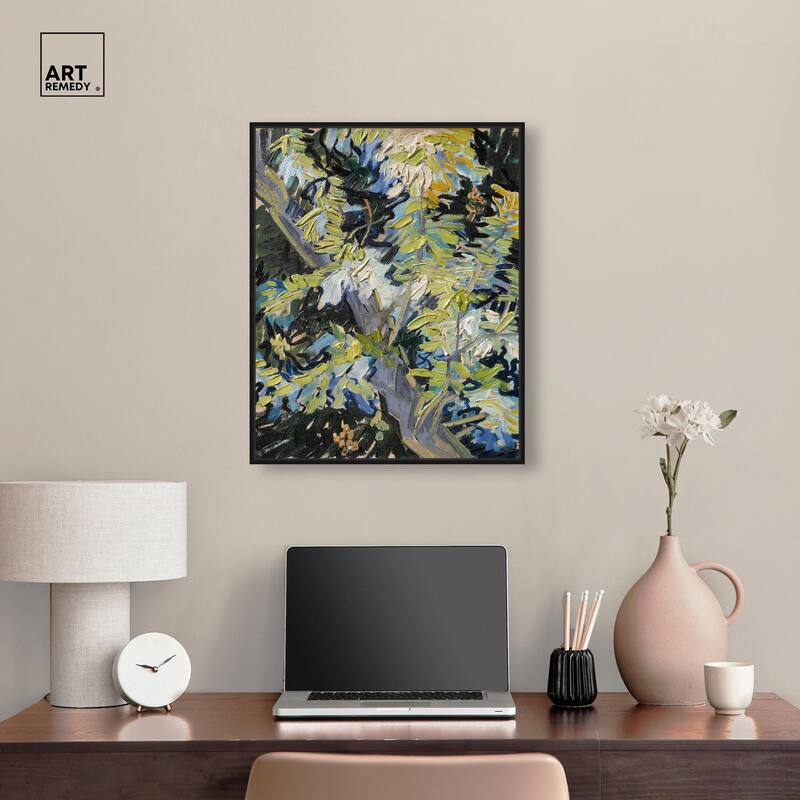 Blossoming Acacia Branches 1890 Canvas by Art Remedy