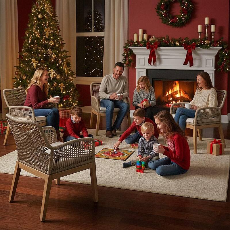 Buy 2 Ottawa Rope Patio Chairs Acacia Wood Frame in Natural