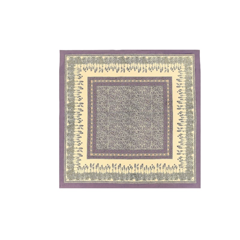 Couleur Nature Lavender Tablecloth - Purple - 90" x 90"
