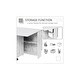 preview thumbnail 13 of 19, Foldable Kitchen Table, Rolling Wood Folding Dining Table on Wheels for Small Spaces