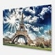 preview thumbnail 2 of 9, Magnificent Eiffel Tower View - Skyscape Photo Glossy Metal Wall Art