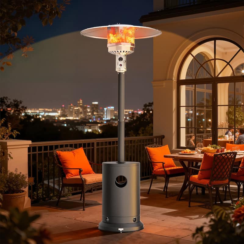 Upgraded 50,000 BTU Stainless Steel Propane Gas Outdoor Patio Heater