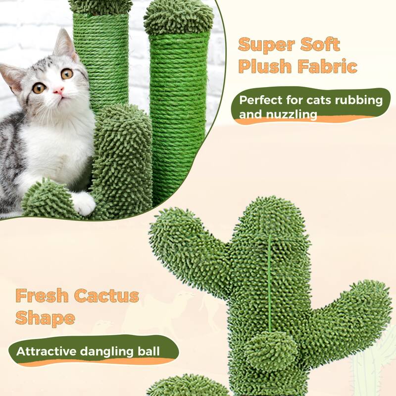 Oasis Series Lovely Cactus Cat Scratcher