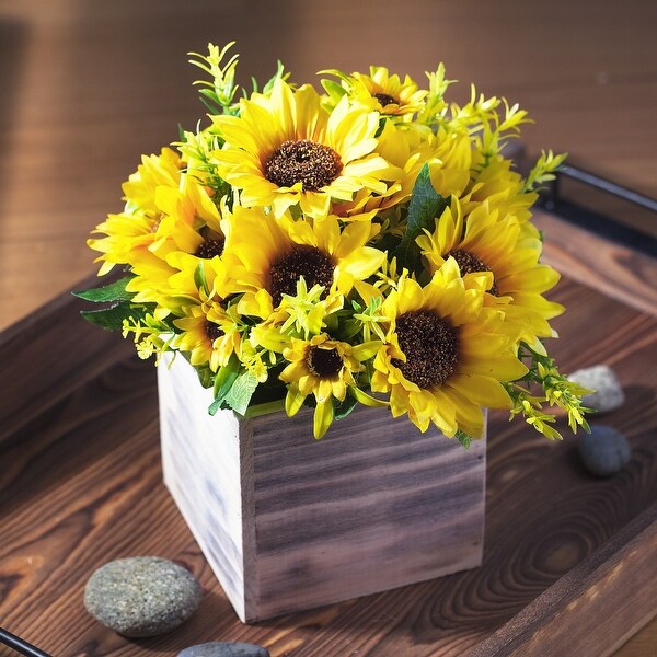 Silk sunflowers sales