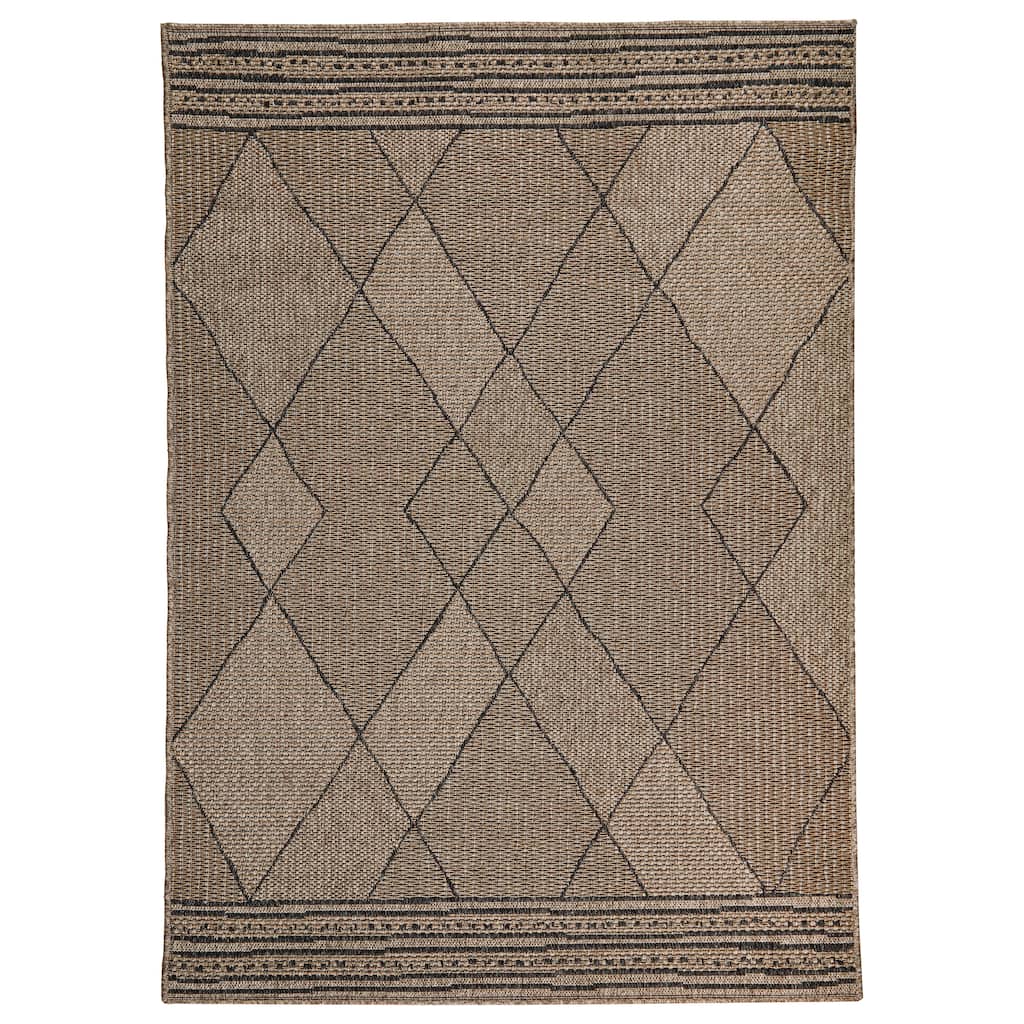 Terra by Obeetee Sol Diamond Natural Rug
