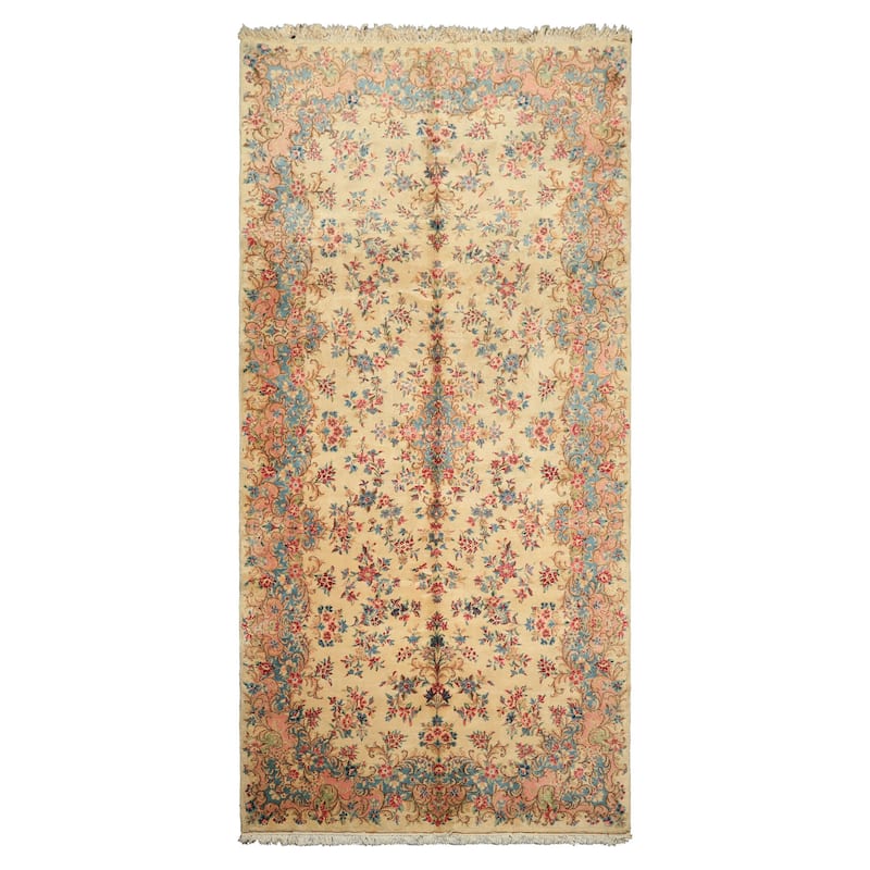 5'10''x12'3'' Hand Knotted Wool Ivory Modern & Contemporary 250 KPSI Rug - 5' 10'' x 12' 3''