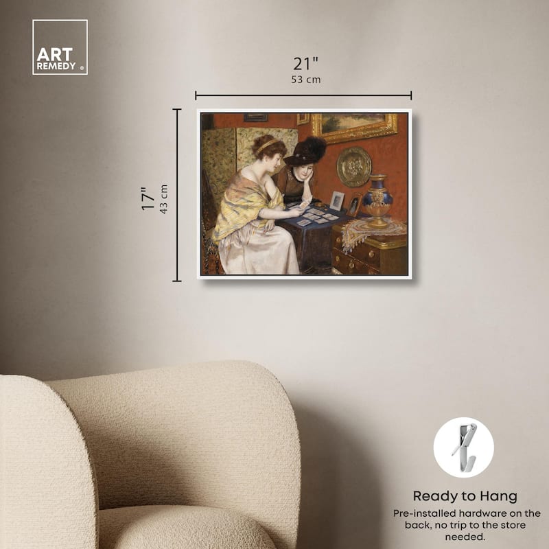 Reading the Cards Canvas by Art Remedy
