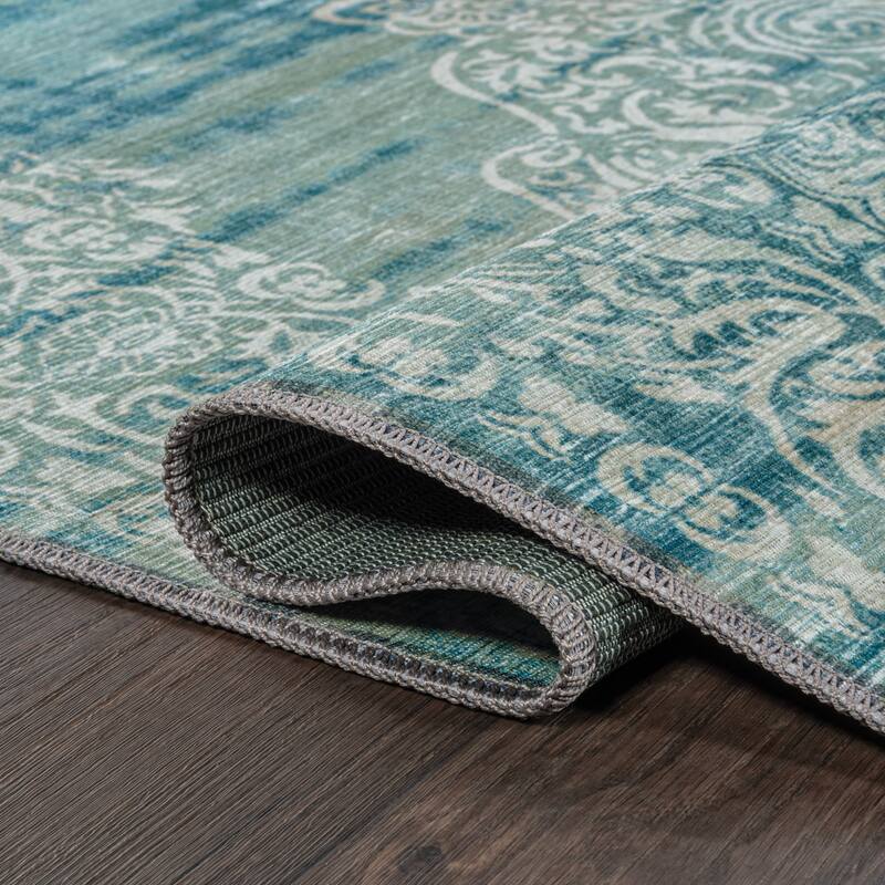 JONATHAN Y Asa Bohemian Medallion Machine Washable Area Rug