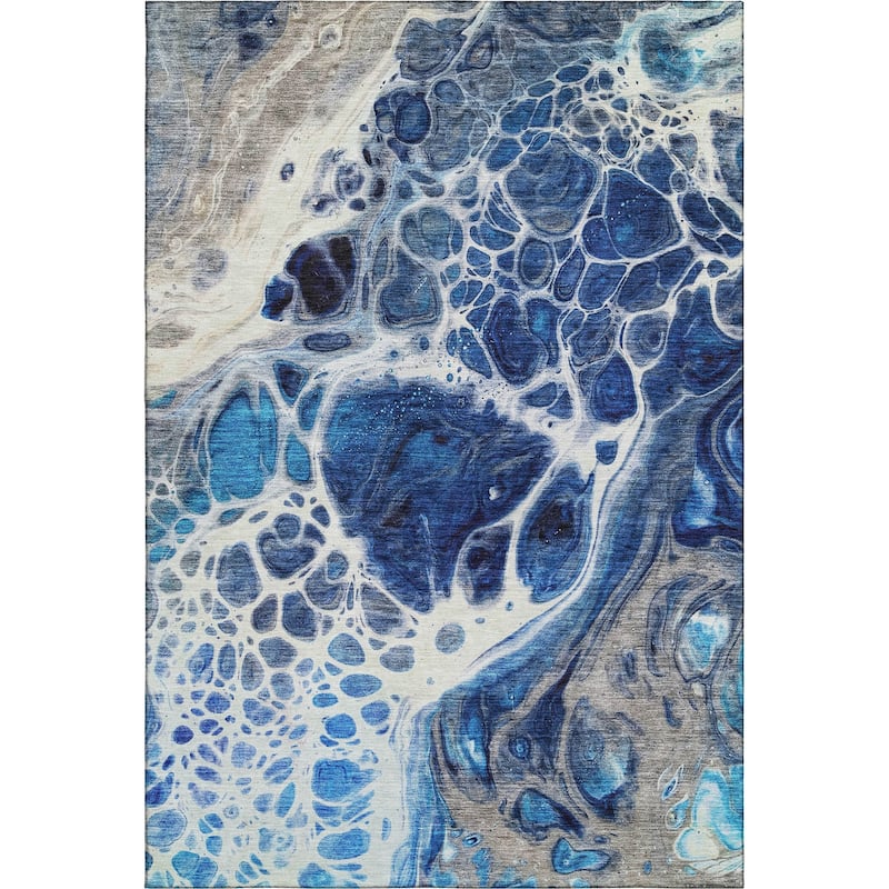 Premium Washable Super Soft Abstract Ink Mayfield Rug