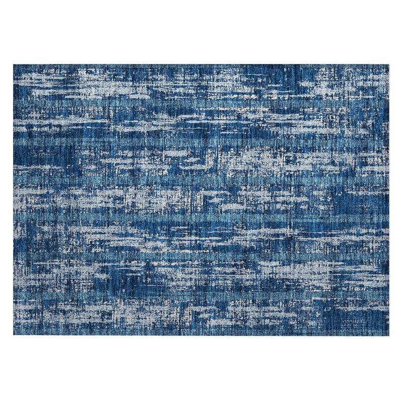 Machine Washable Indoor/ Outdoor Chantille Stripe Ombre Rug